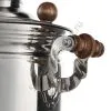 Самовар на дровах 5 литров формы «Банка», серебристый, категория «Дачный»