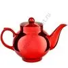 Чайник заварочный фарфоровый для самовара с красным напылением 