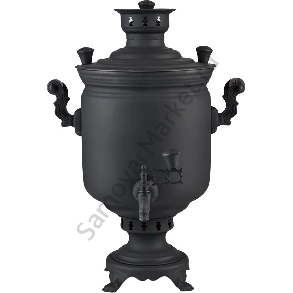 Самовар на дровах 7 литров формы «Банка», категория «Эксклюзив», «Графит» Самовар на дровах 7 литров формы «Банка», категория «Эксклюзив», «Графит»