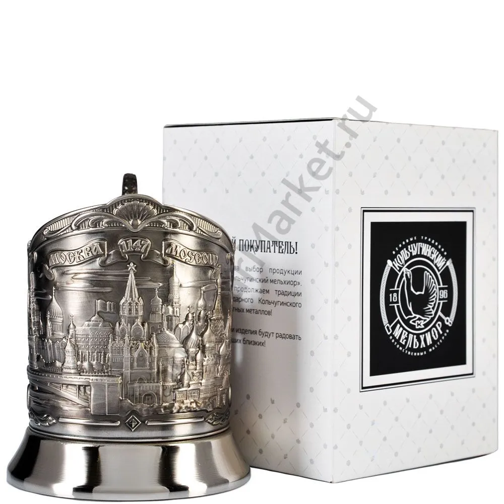 Подстаканник никелированный с чернью «Москва» Подстаканник никелированный с чернью «Москва»