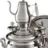 Самовар антикварный на дровах 6,5 л. формы «Ваза дольная», фурнитура кость, в наборе из 17 предметов