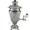 Самовар антикварный на дровах 3,3 литра формы «Рюмка с колоннами» Тул.Патрон.Завод, серебристый Самовар антикварный на дровах 3,3 литра формы «Рюмка с колоннами» Тул.Патрон.Завод, серебристый