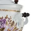 Самовар электрический 3 литра с художественной росписью «Лилии на белом» формы «Тюльпан» 