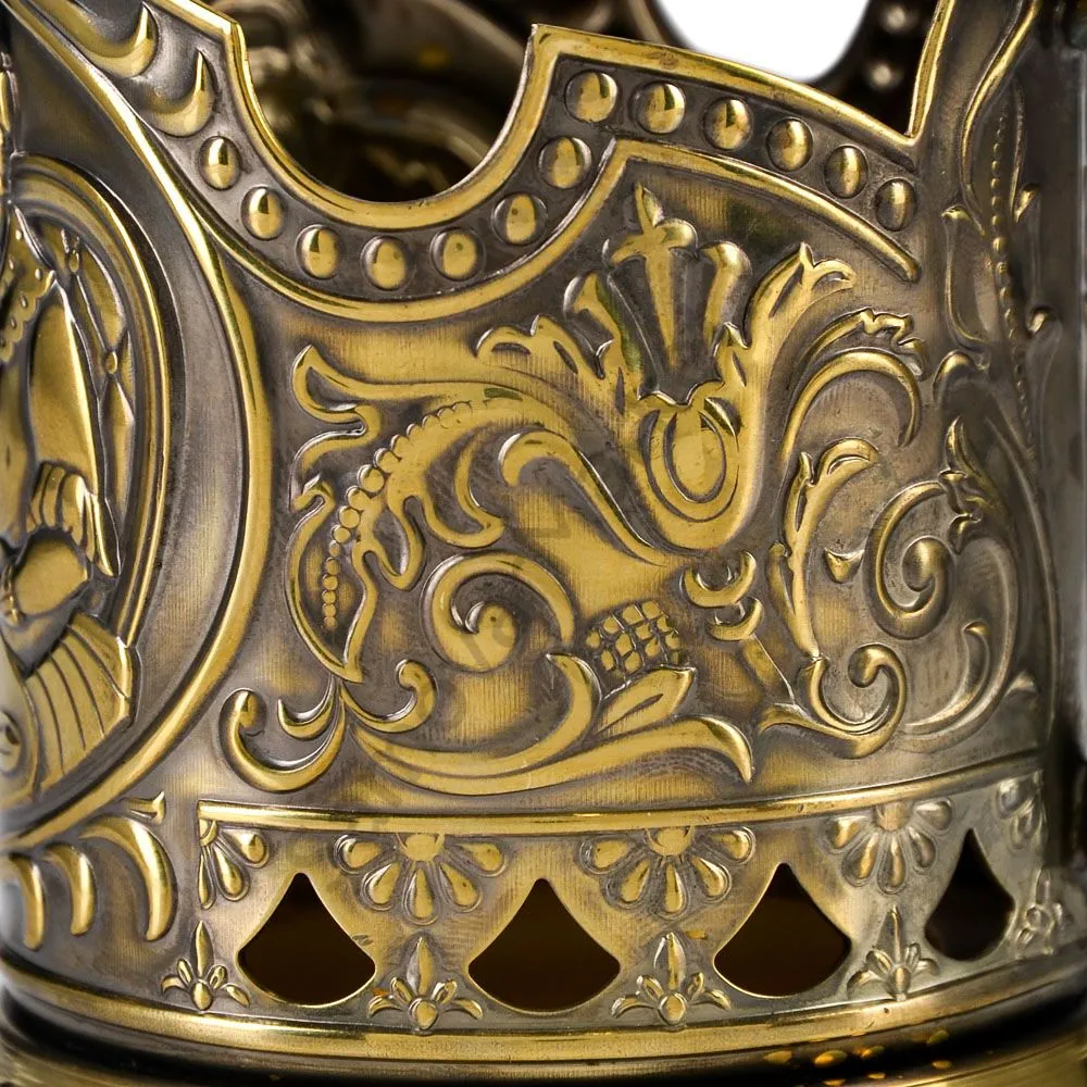 Подстаканник латунный «Русское чаепитие» Подстаканник латунный «Русское чаепитие»