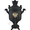 Самовар на дровах 5 литров формы «Банка с гербом РФ», категория «Эксклюзив», «Графит» Самовар на дровах 5 литров формы «Банка с гербом РФ», категория «Эксклюзив», «Графит»