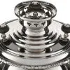 Самовар антикварный на дровах 7 литров формы «Ваза гранная Свадебная» Ваныкина, с трубой,серебристый Самовар антикварный на дровах 7 литров формы «Ваза гранная Свадебная» Ваныкина, с трубой,серебристый