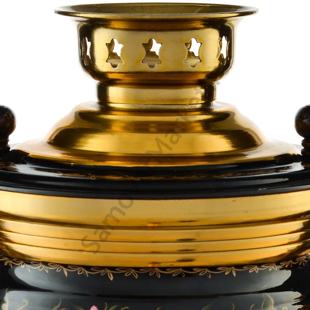 Самовар электрический 3 л с автоотключением, худ.росписью «Ромашки с клевером» формы «Банка» Самовар электрический 3 л с автоотключением, худ.росписью «Ромашки с клевером» формы «Банка»