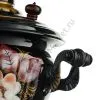 Самовар электрический 2 литра с художественной росписью «Жостово на чёрном» формы «Чаша»