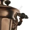Самовар антикварный на дровах 4,5 л. формы «Рюмка гранная» Кольчугино с трубой, патинированная медь