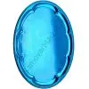 Поднос для самовара овальный, бирюзовый (Китай)  Поднос для самовара овальный, бирюзовый (Китай)