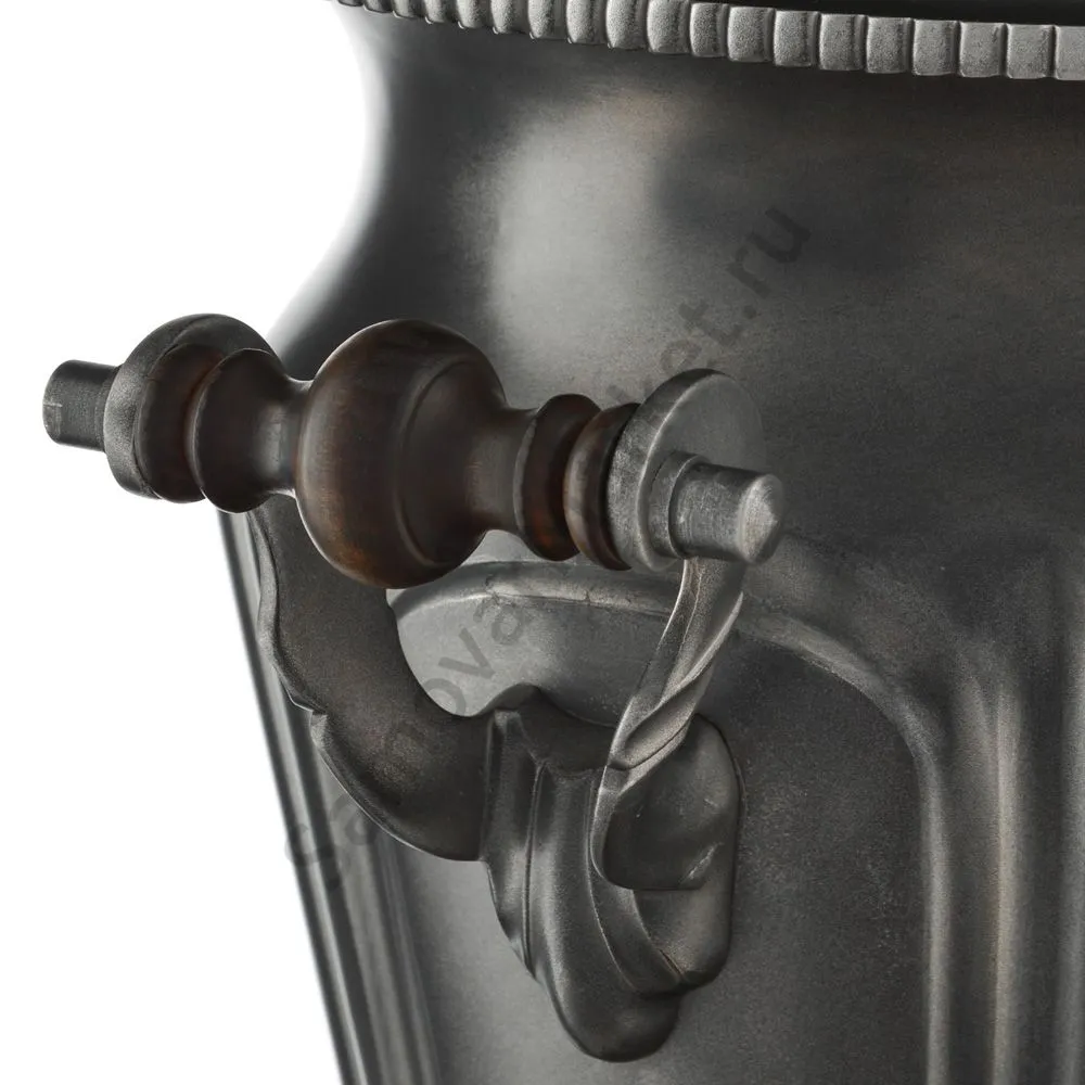 Самовар антикварный на дровах 5 литров формы «Рюмка гранная» Кольчугино, «Графит», эксклюзив Самовар антикварный на дровах 5 литров формы «Рюмка гранная» Кольчугино, «Графит», эксклюзив