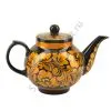 Чайник заварочный для самовара с художественной росписью «Кудрина золото на чёрном» Чайник заварочный для самовара с художественной росписью «Кудрина золото на чёрном»