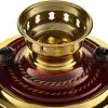 Самовар электрический 2 литра с художественной росписью «Жостово на коричневом» формы «Чаша» Самовар электрический 2 литра с художественной росписью «Жостово на коричневом» формы «Чаша»