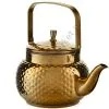 Чайник заварочный 1,4 литра круглый, нержавеющая сталь, золотой