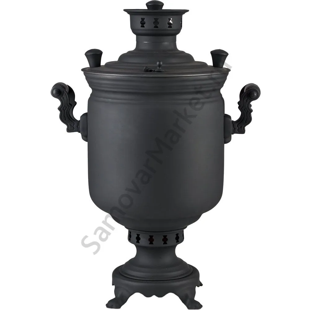 Самовар на дровах 7 литров формы «Банка», категория «Эксклюзив», «Графит» Самовар на дровах 7 литров формы «Банка», категория «Эксклюзив», «Графит»