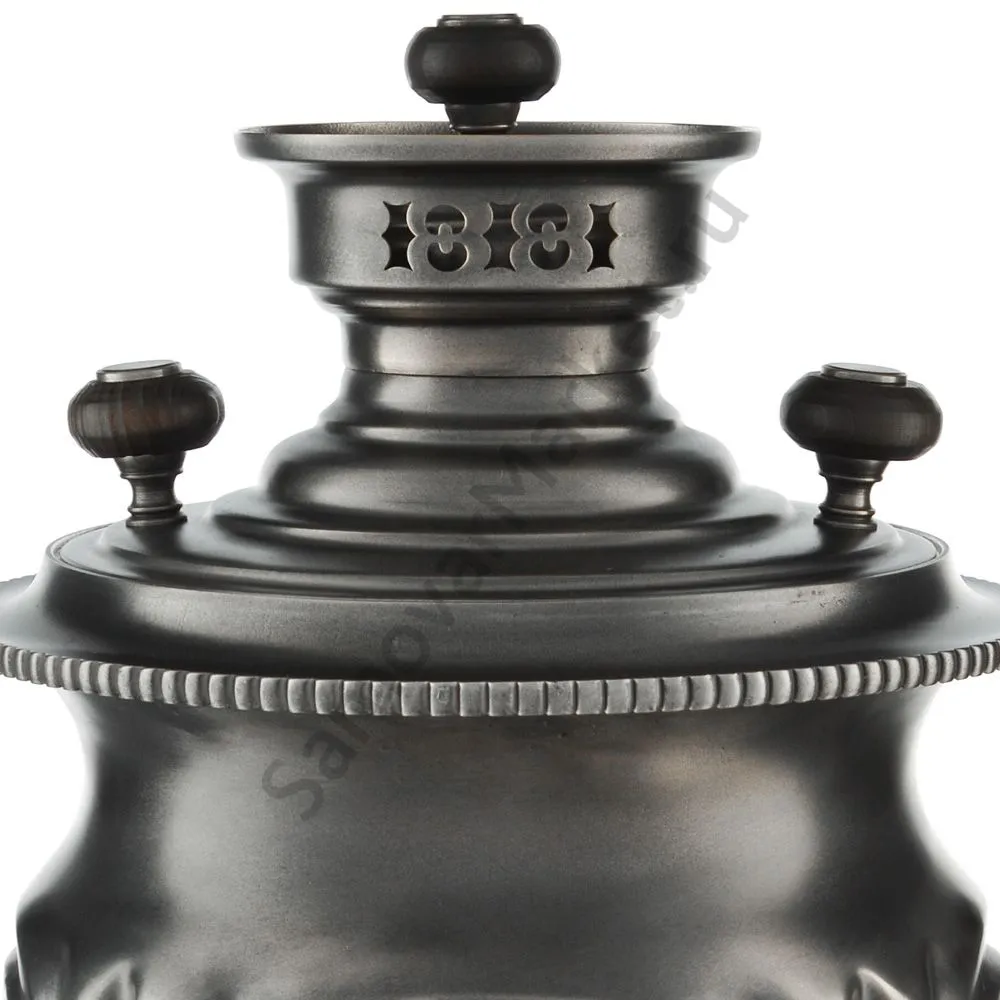 Самовар антикварный на дровах 5 литров формы «Рюмка гранная» Кольчугино, «Графит», эксклюзив Самовар антикварный на дровах 5 литров формы «Рюмка гранная» Кольчугино, «Графит», эксклюзив