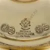 Самовар антикварный на дровах 5 литров формы «Банка» Н.И. Баташевах с медалями, золотистый