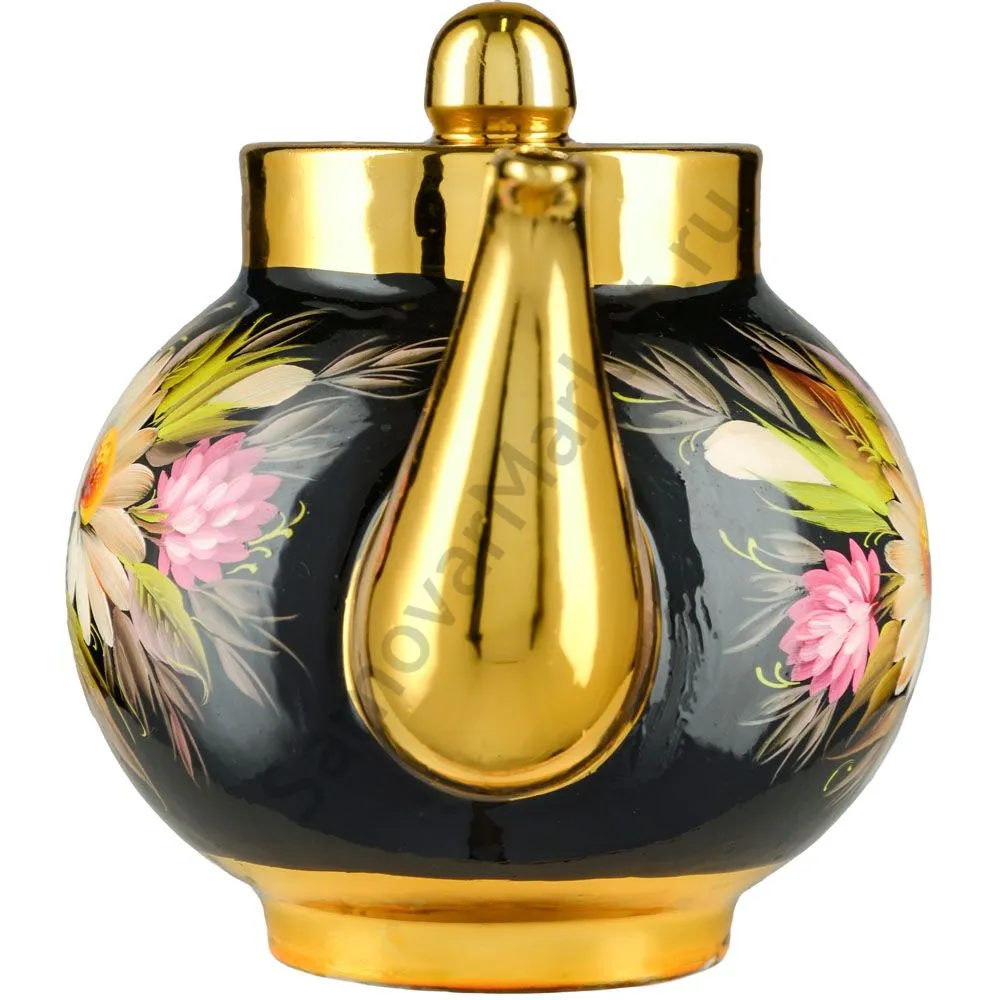 Чайник заварочный для самовара с художественной росписью «Ромашки с клевером» Чайник заварочный для самовара с художественной росписью «Ромашки с клевером»