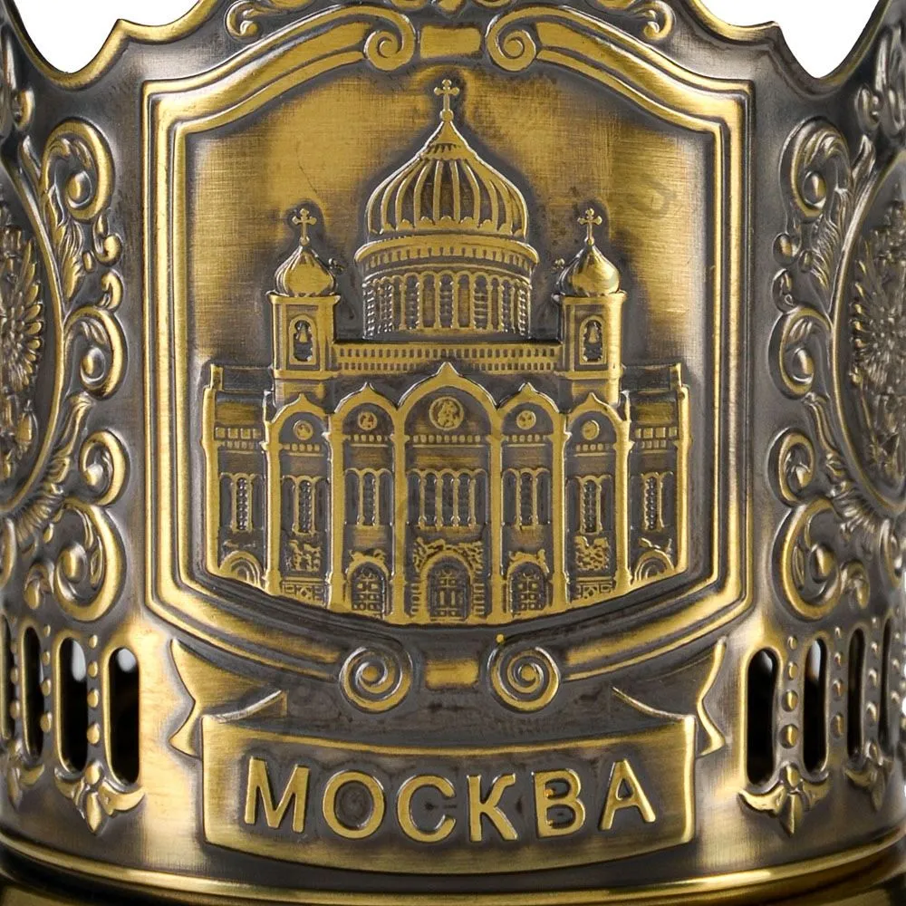 Подстаканник латунный «Храм Христа Спасителя» Подстаканник латунный «Храм Христа Спасителя»