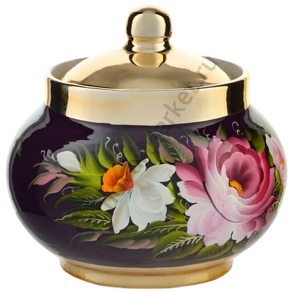 Самовар электрический 4 л.в наборе из 4 предметов с худ.росписью «Букет на фиолетовом в золоте» Самовар электрический 4 л.в наборе из 4 предметов с худ.росписью «Букет на фиолетовом в золоте»