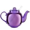 Чайник большой заварочный фарфоровый для самовара с фиолетовым напылением Чайник большой заварочный фарфоровый для самовара с фиолетовым напылением