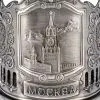 Подстаканник никелированный с чернью «Спасская башня» Подстаканник никелированный с чернью «Спасская башня»