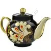 Чайник заварочный для самовара с художественной росписью «Кудрина чёрная» Чайник заварочный для самовара с художественной росписью «Кудрина чёрная»