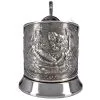 Подстаканник никелированный с чернью «Охотники на привале» Подстаканник никелированный с чернью «Охотники на привале»