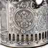 Подстаканник никелированный с чернью «Спасская башня» Подстаканник никелированный с чернью «Спасская башня»