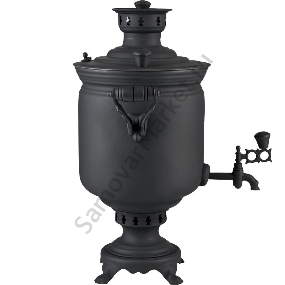 Самовар на дровах 7 литров формы «Банка», категория «Эксклюзив», «Графит» Самовар на дровах 7 литров формы «Банка», категория «Эксклюзив», «Графит»