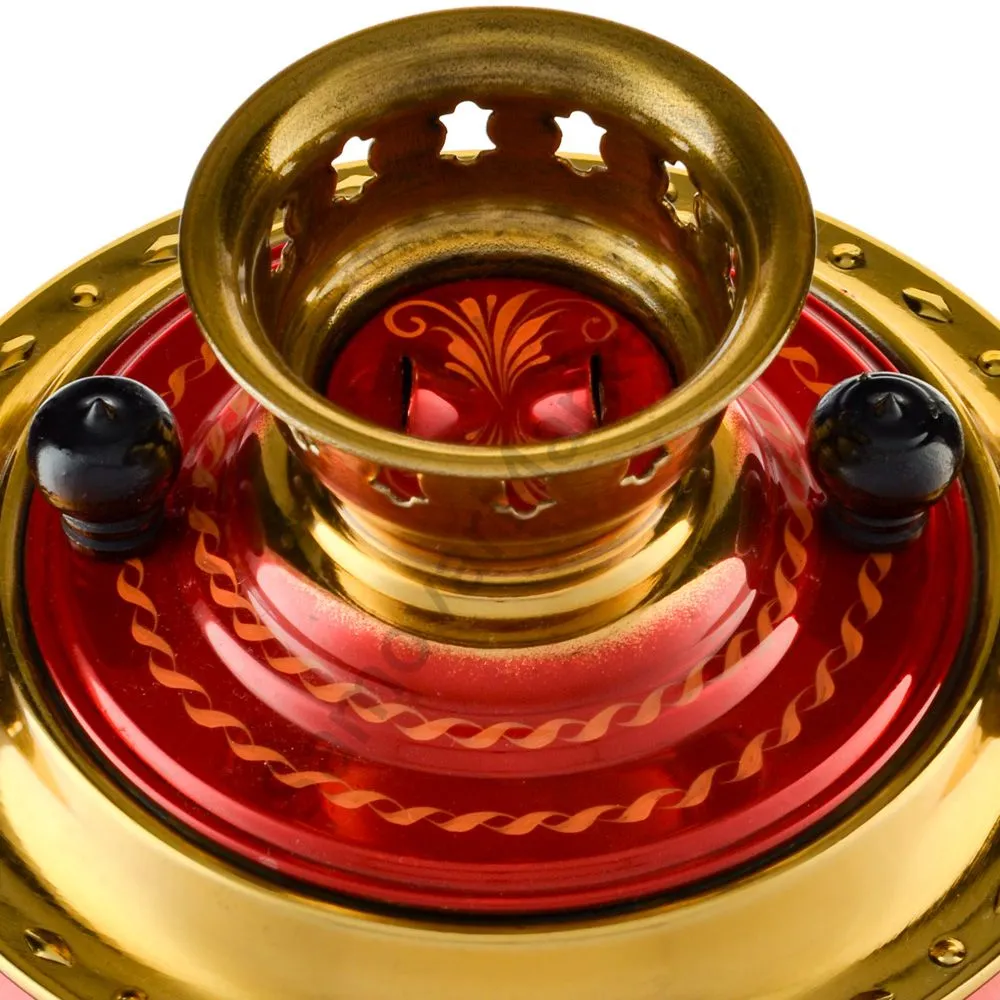 Самовар электрический 2,5 литра с автоотключением, худ. росписью «Хохлома» формы «Груша» Самовар электрический 2,5 литра с автоотключением, худ. росписью «Хохлома» формы «Груша»