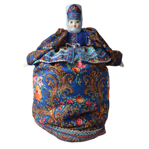Грелка на заварочный чайник, кукла «Елизавета», ручная работа, фарфоровые лицо и руки