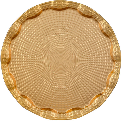 Поднос для самовара круглый, рельефный