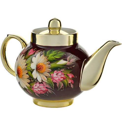 Чайник заварочный для самовара с художественной росписью «Баня» 