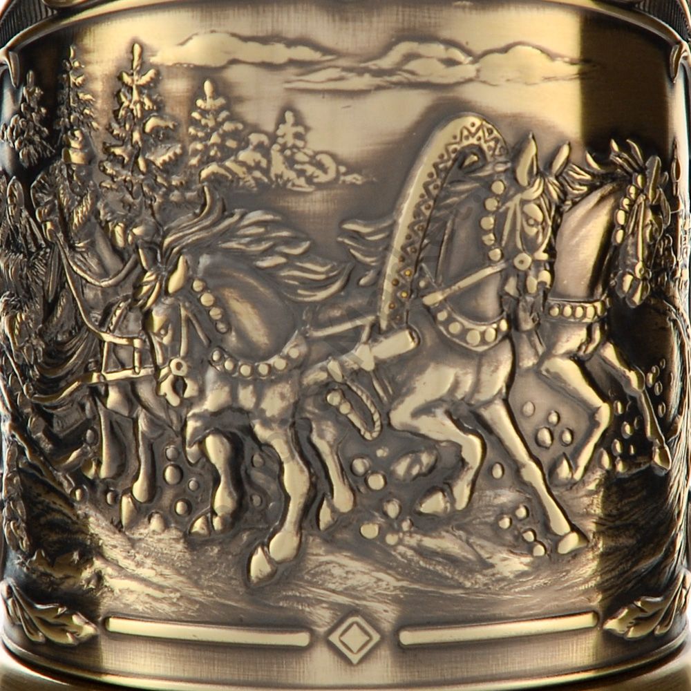 Подстаканник латунный «Тройка» Подстаканник латунный «Тройка»