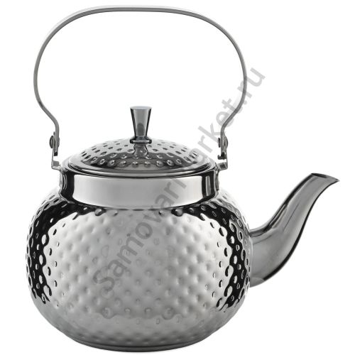 Чайник заварочный 1 литр круглый, нержавеющая сталь