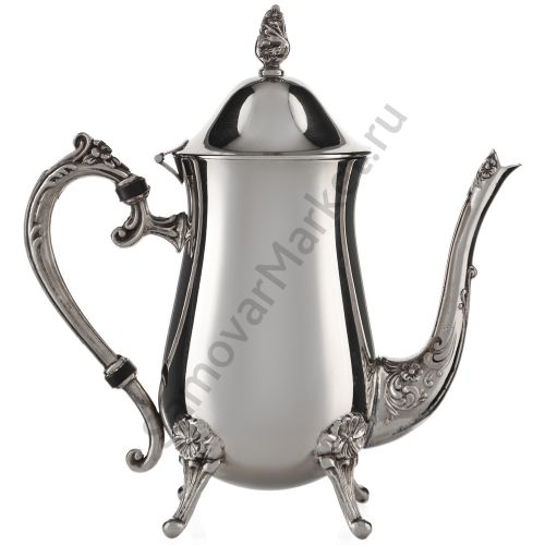Антикварный чайник, Европа, середина ХХ века, серебристый