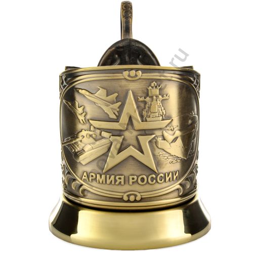 Подстаканник латунный «Армия»