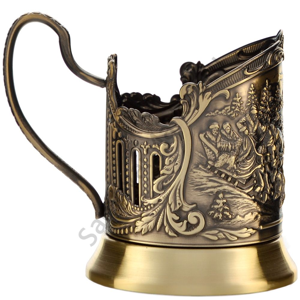 Подстаканник латунный «Тройка» Подстаканник латунный «Тройка»
