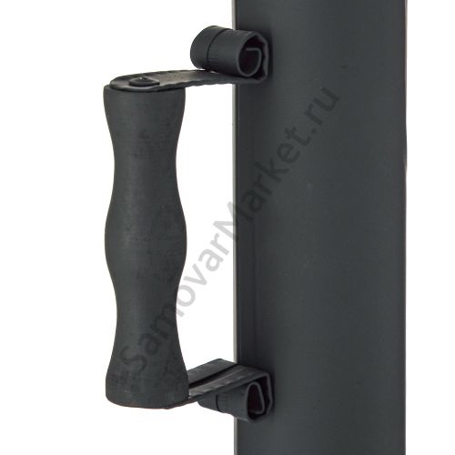 Труба для самовара патинированная диаметром 65 мм с деревянной ручкой, «Графит» 