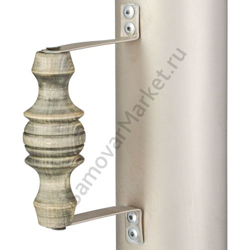 Труба 61 мм для самовара серебристая с травлением по никелю «Люкс» 