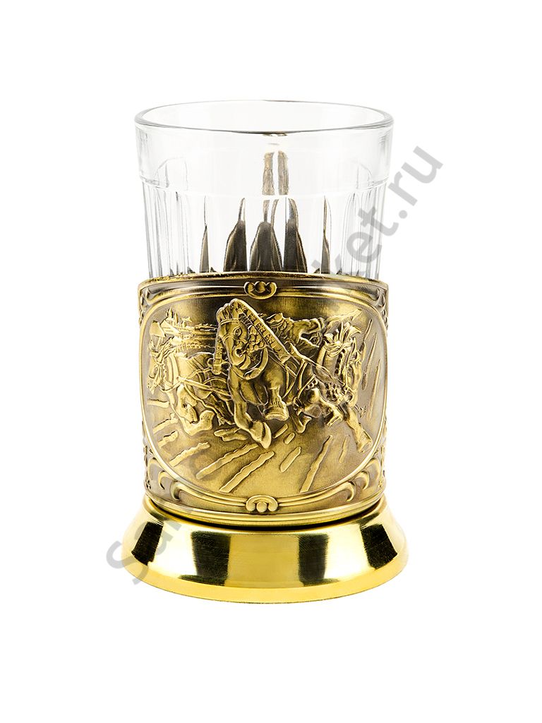 Подстаканник латунный «Тройка» Подстаканник латунный «Тройка»