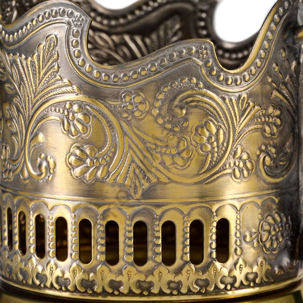 Подстаканник латунный «Глухарь» Подстаканник латунный «Глухарь»