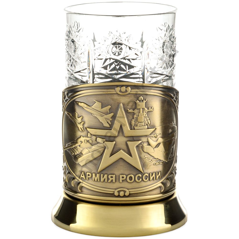 Подстаканник латунный «Армия» Подстаканник латунный «Армия»