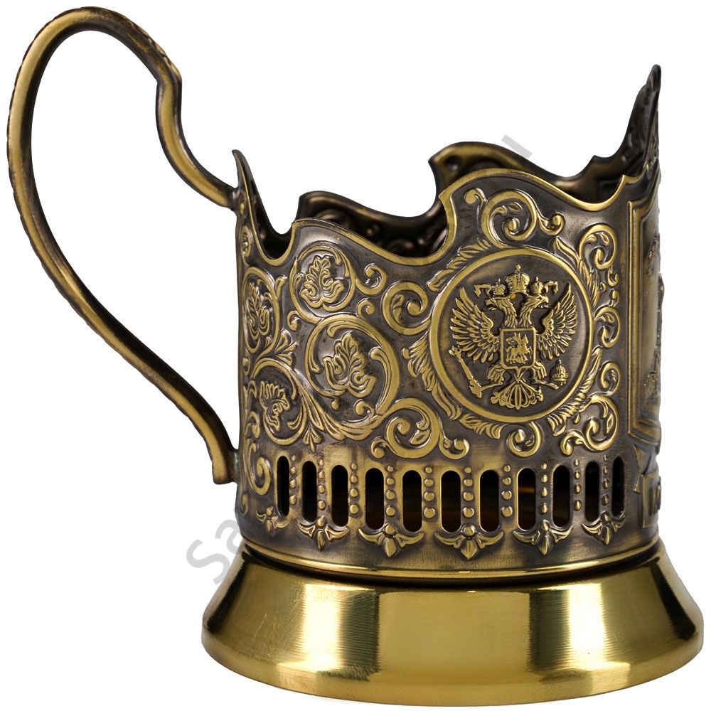 Подстаканник латунный «Храм Василия Блаженного» Подстаканник латунный «Храм Василия Блаженного»