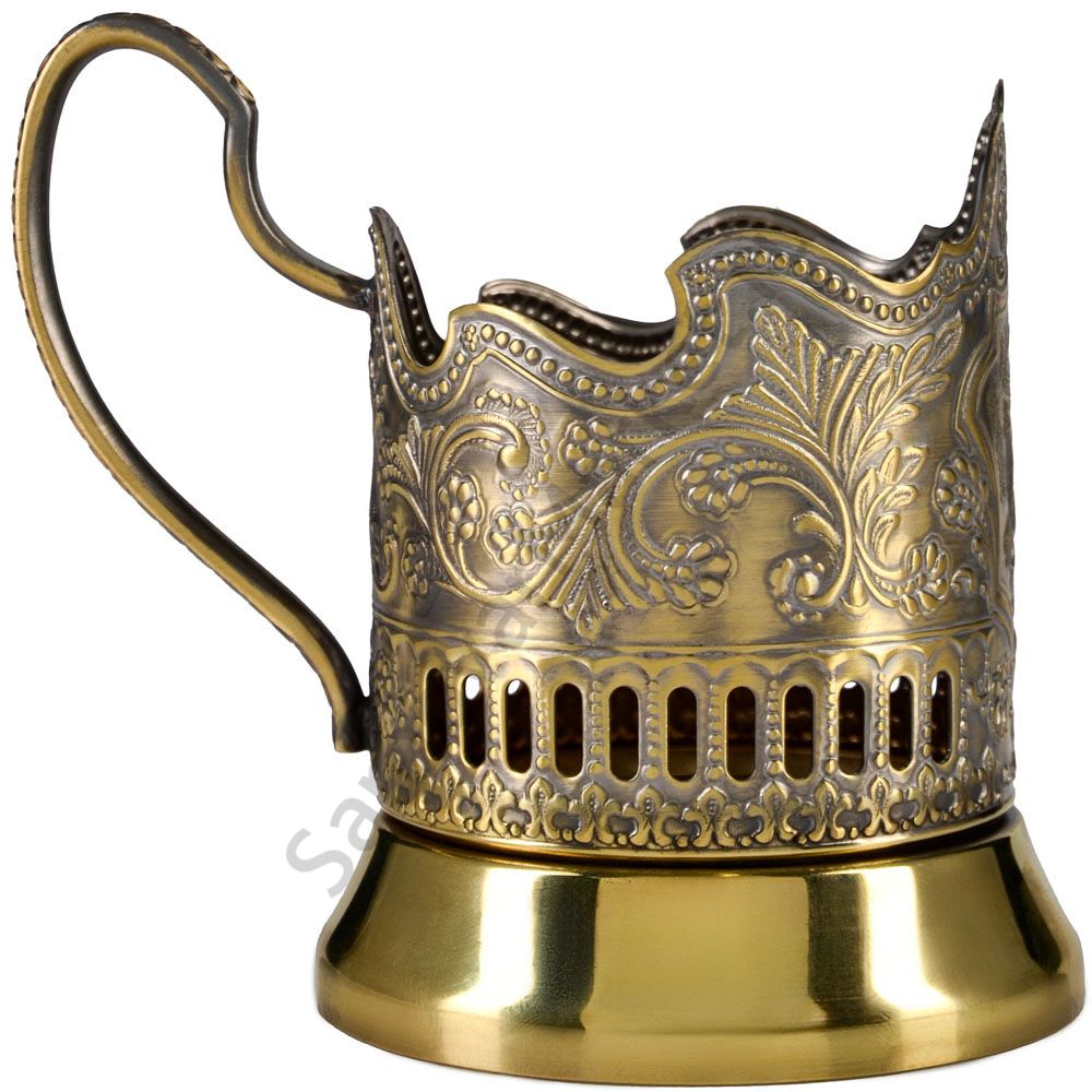 Подстаканник латунный «Глухарь» Подстаканник латунный «Глухарь»