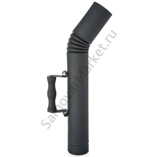 Труба для самовара патинированная диаметром 65 мм с деревянной ручкой, «Графит» 