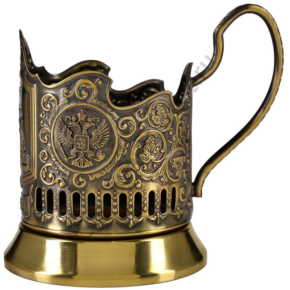 Подстаканник латунный «Храм Василия Блаженного» Подстаканник латунный «Храм Василия Блаженного»