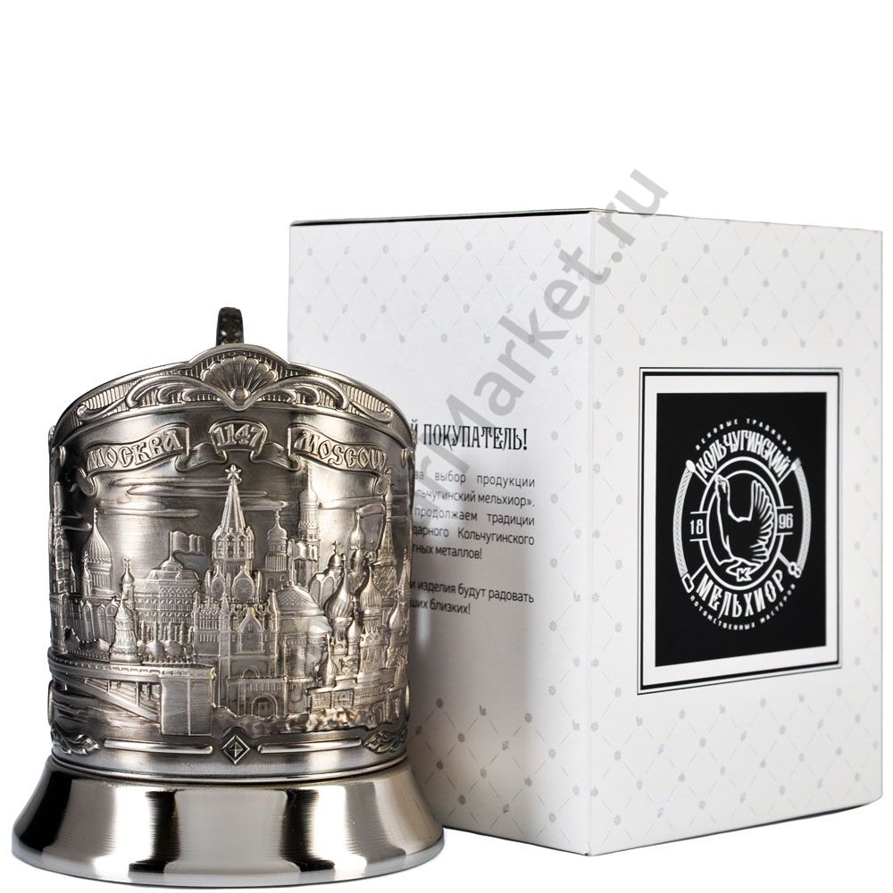 Подстаканник никелированный с чернью «Москва» Подстаканник никелированный с чернью «Москва»