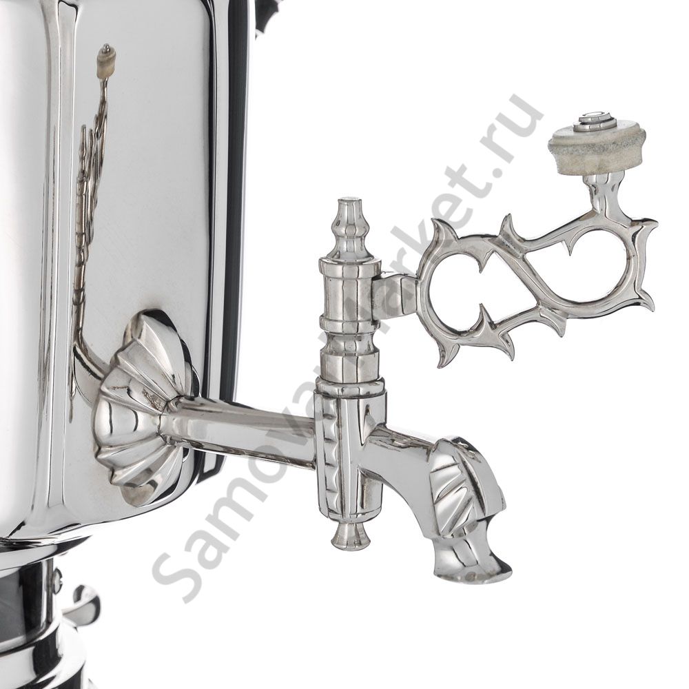 Самовар антикварный жаровой на керосине 7 литра формы «Фонарь» Б.Г. Тейле, серебристый  Самовар антикварный жаровой на керосине 7 литра формы «Фонарь» Б.Г. Тейле, серебристый